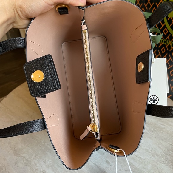 New , tory burch black small tote bag - Picture 5 of 13